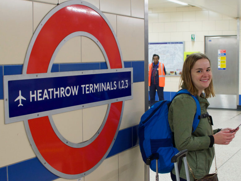 Tube from Heathrow into London | 2016 London and Paris Trip Report